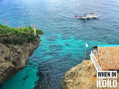Cathedral Cave and Cliff Carabao Island blue sea, rock formation